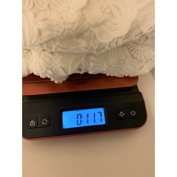 Lulus Mini Dress White Crochet Lace Romantic Dainty Coquette Womens SZ M - Picture 11 of 11